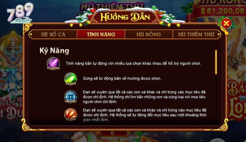 Tính năng súng mạnh mẽ bắn xuyên nhiều loại cá